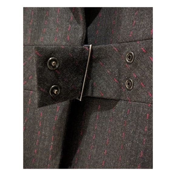 ✨ESCADA Vintage Blazer~Charcoal w/Pink Pinstripe~Size 36 - Picture 5 of 11